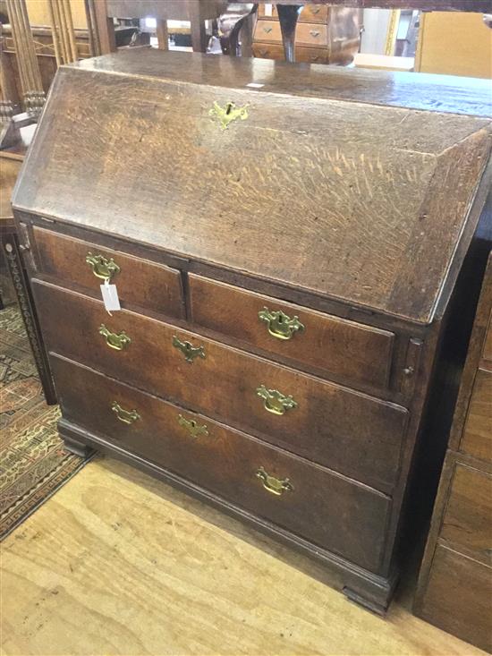 George II oak bureau